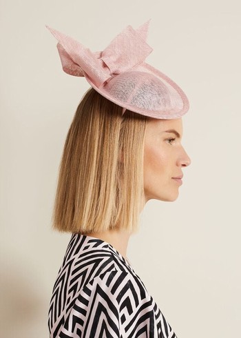 Phase Eight Double Bow Disc Fascinator Hats Pink Canada | ZAHFXE-658